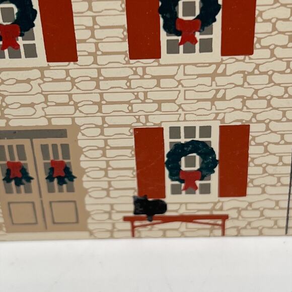 Vintage 1993 The Cat's Meow Stone Row St. Charles Christmas Series Shelf Sitter - Picture 4 of 7